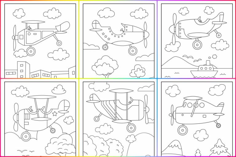 coloringpages Airplanes coloring pages