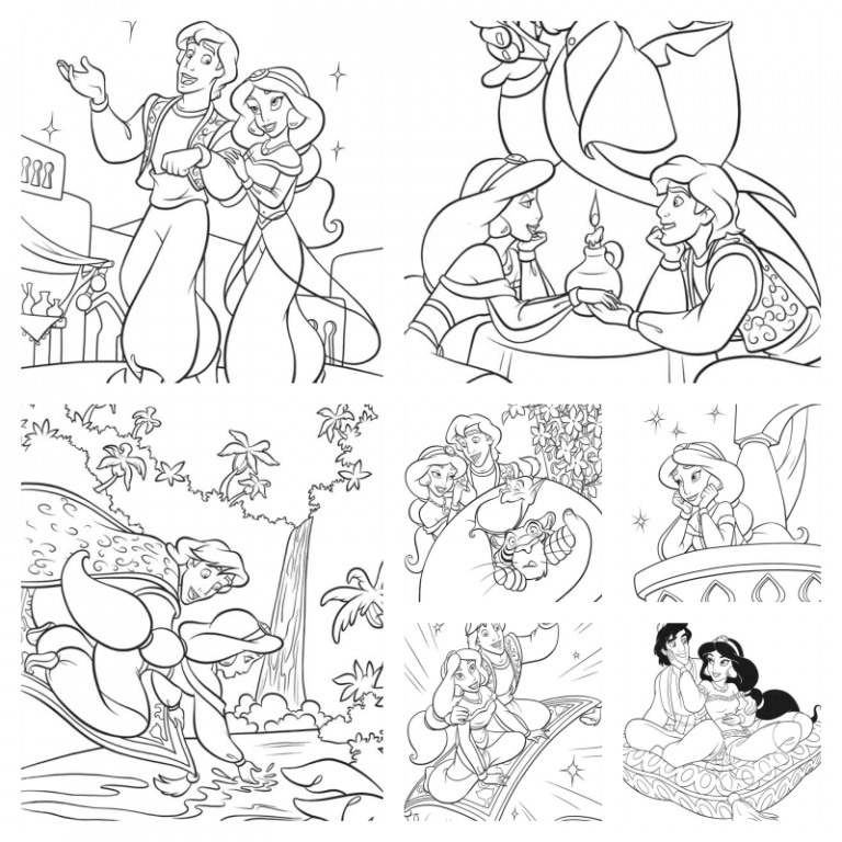 coloringpages Aladdin coloring pages