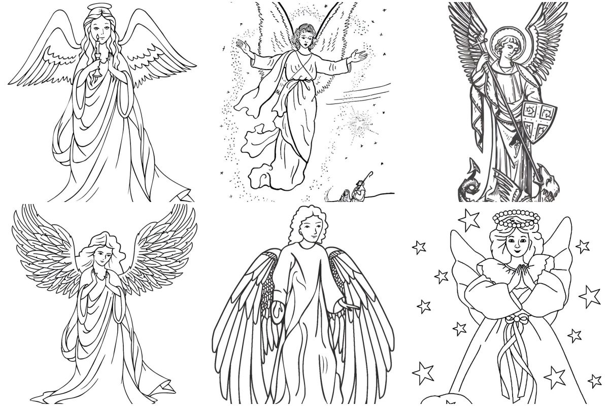 coloringpages Angels coloring pages