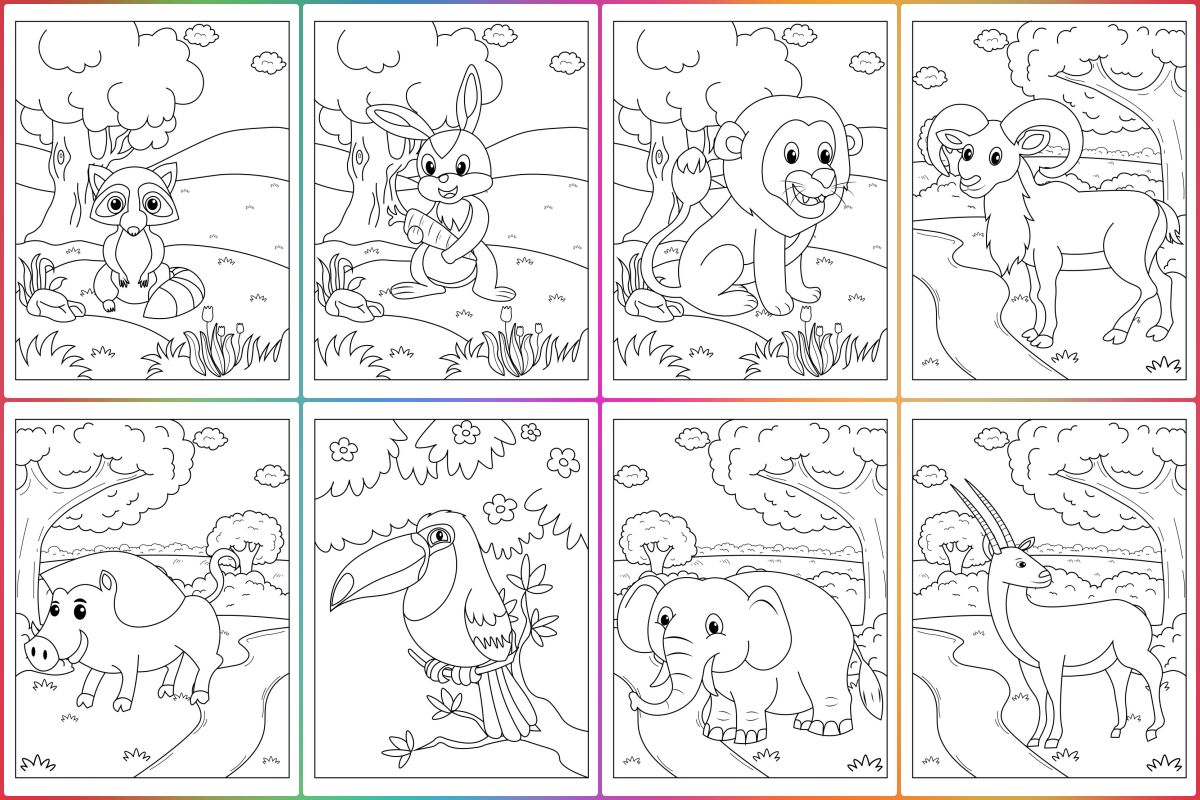 Animals coloring pages