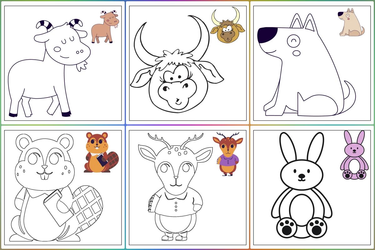 Animals coloring pages