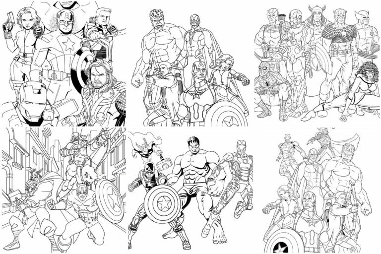 coloringpages Avengers coloring pages