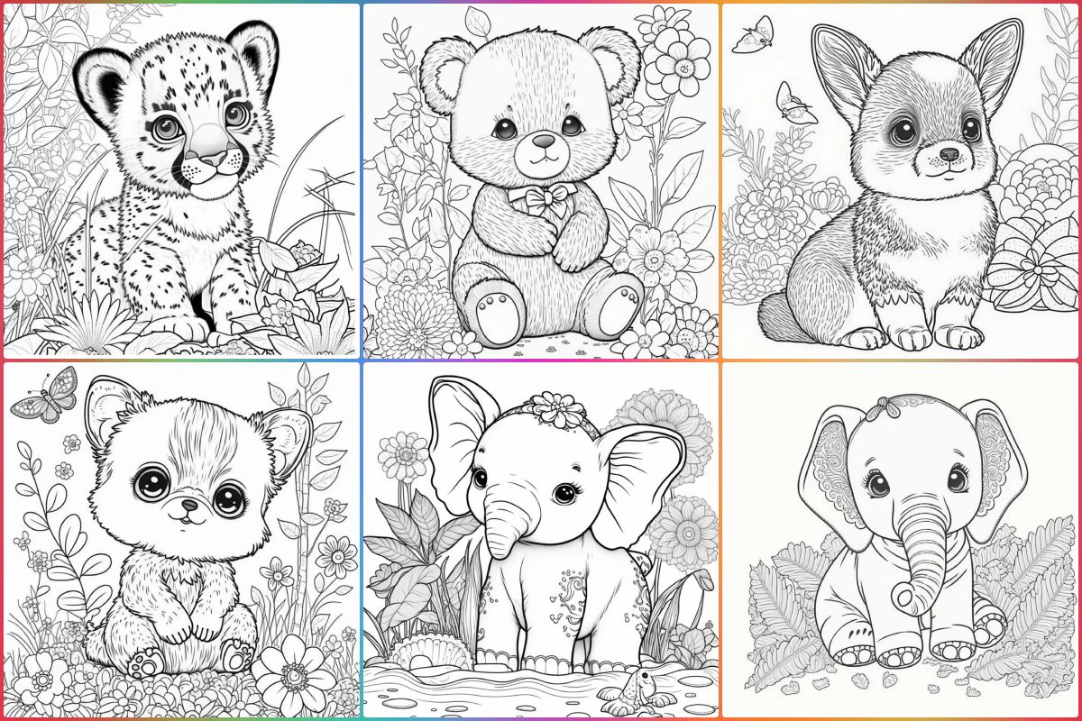 Baby Animals coloring pages