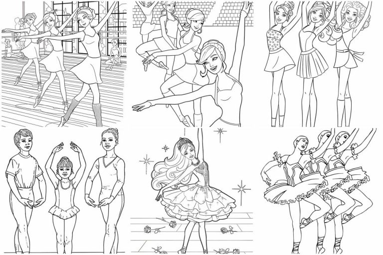 coloringpages Ballerinas coloring pages