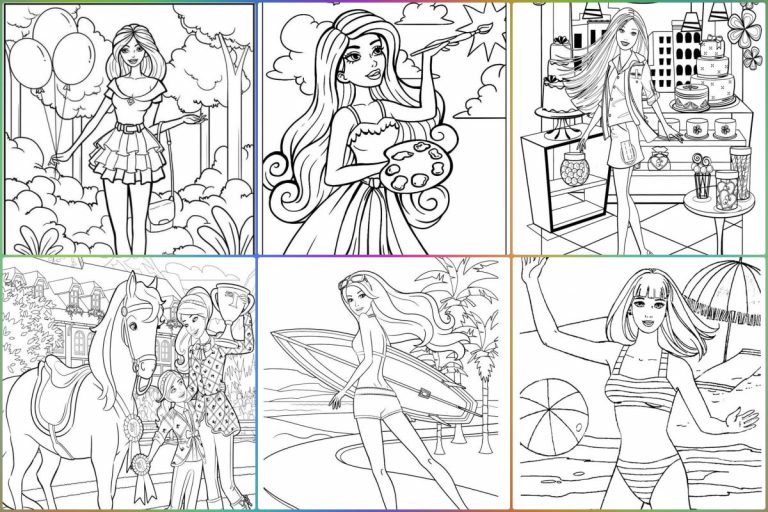 coloringpages Barbie coloring pages