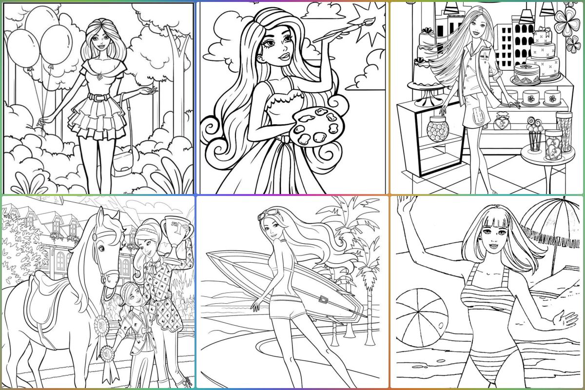 Barbie coloring pages