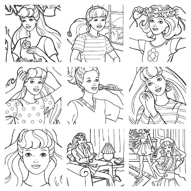 Barbie coloring pages