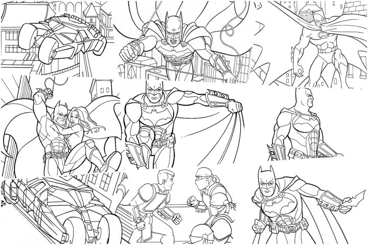 coloringpages Batman coloring pages