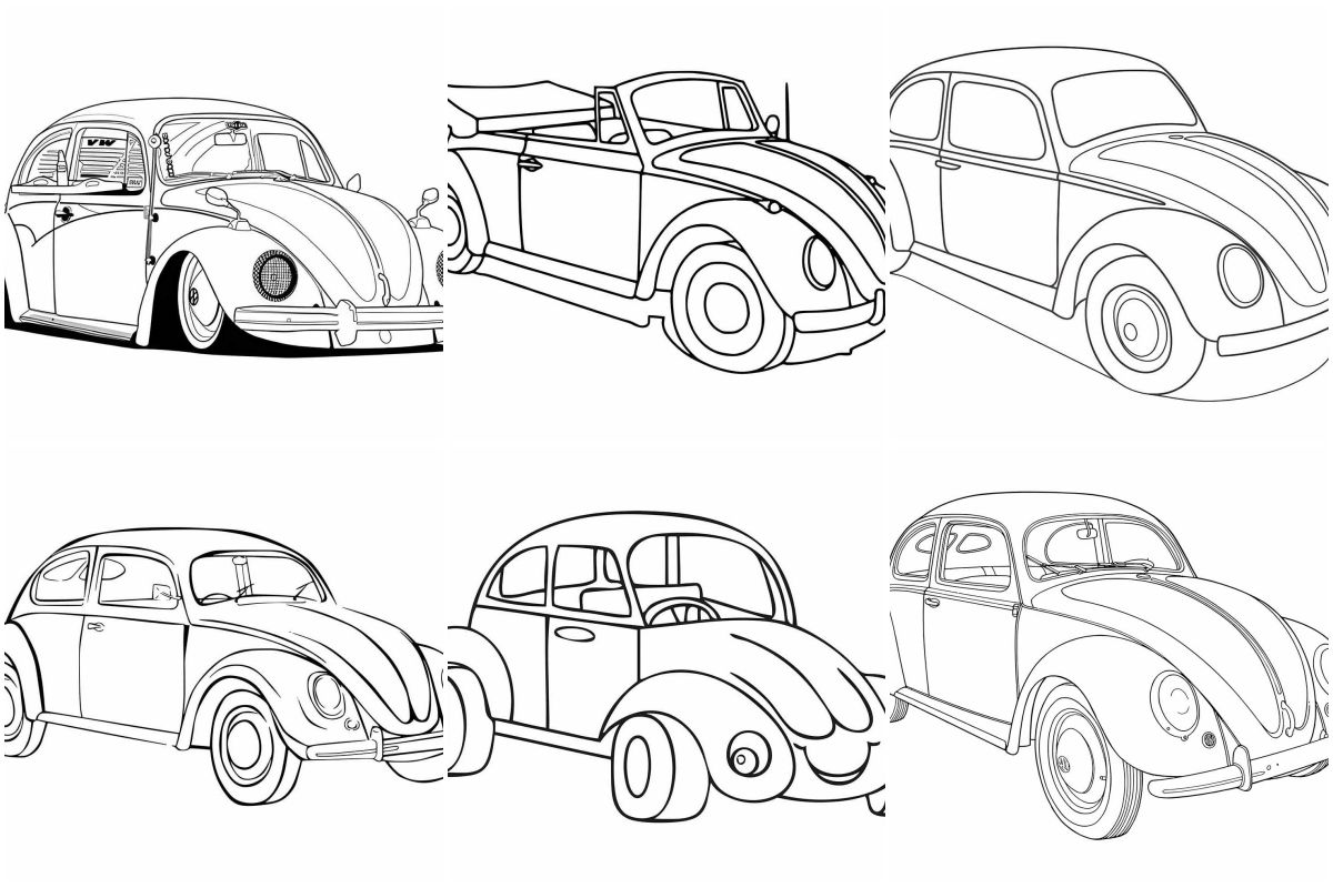 Beetle coloring pages