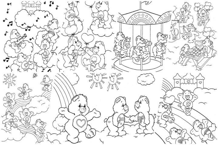 Care Bears coloring pages