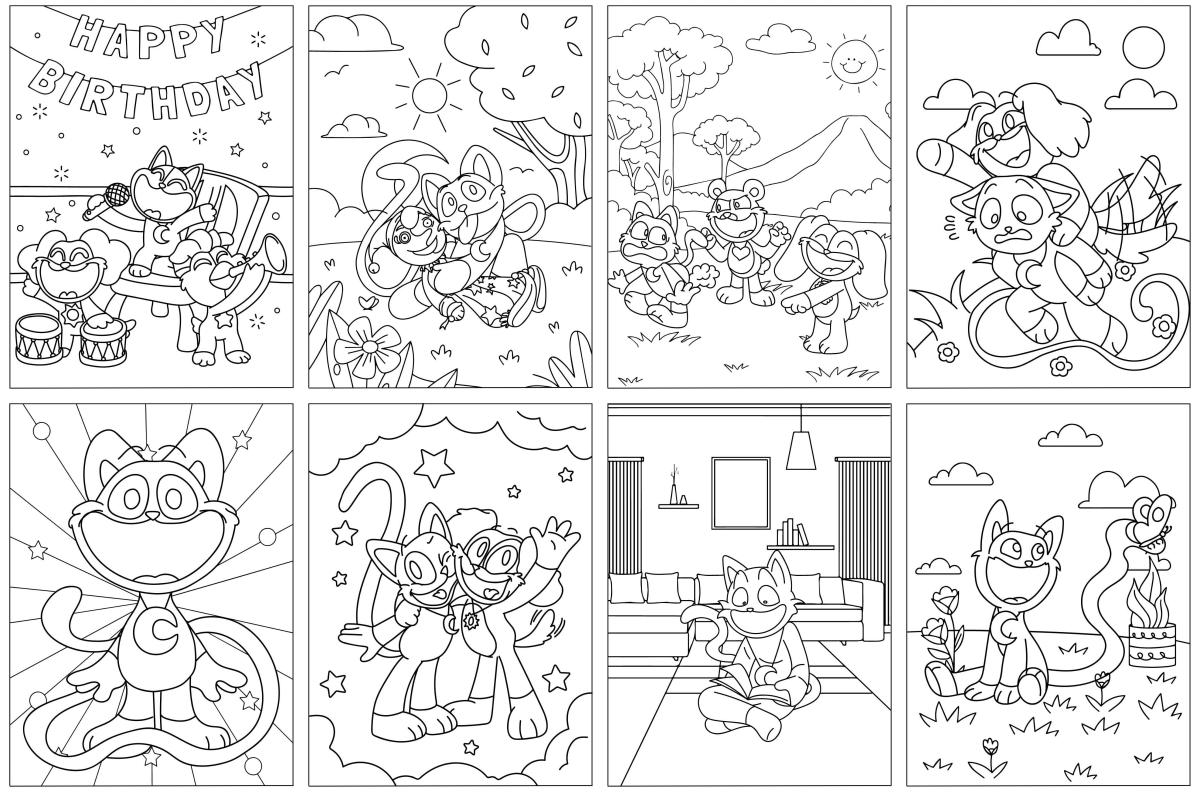 Catnap coloring pages