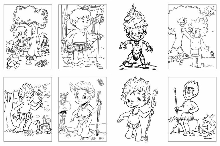 coloringpages Curupira coloring pages