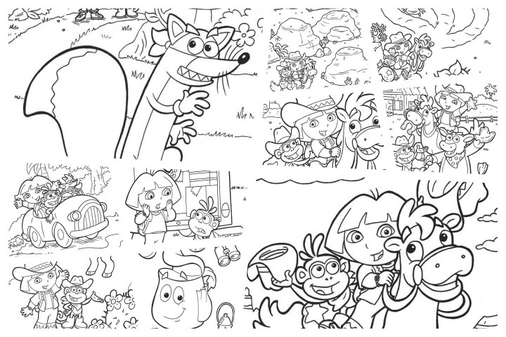 coloringpages Dora the Explorer coloring pages