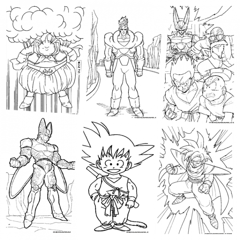 coloringpages Dragon Ball Z coloring pages