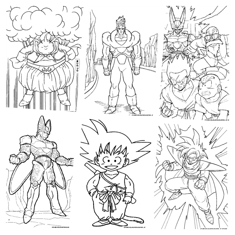 Dragon Ball Z coloring pages