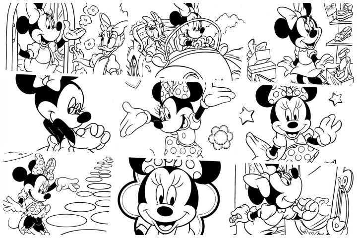 coloringpages Minnie coloring pages