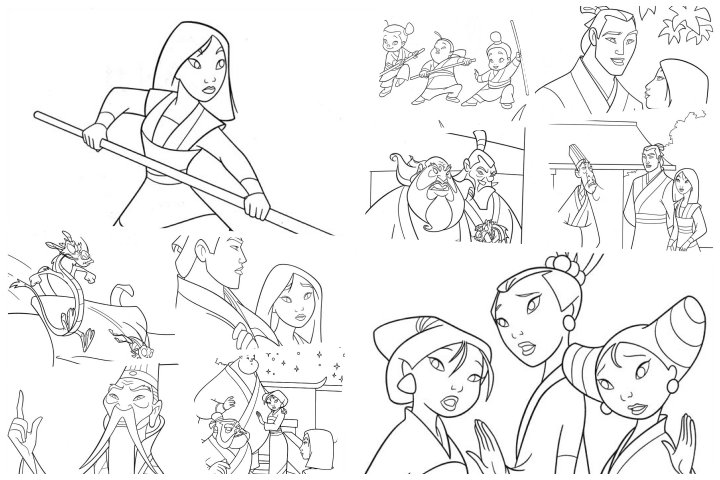 coloringpages Mulan coloring pages