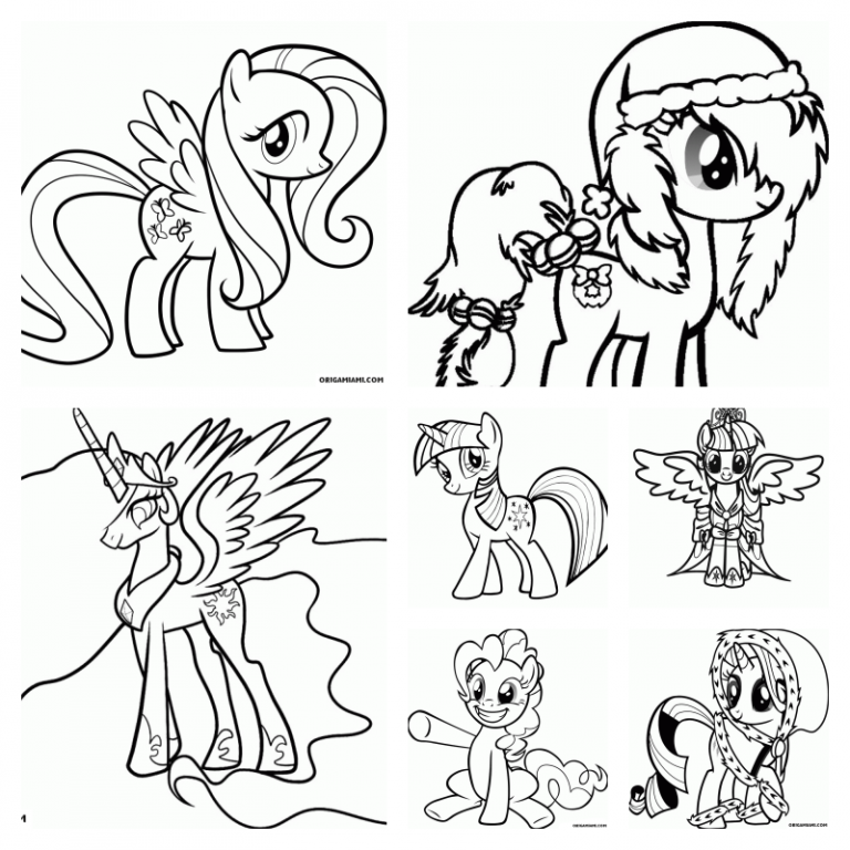 coloringpages My little pony coloring pages