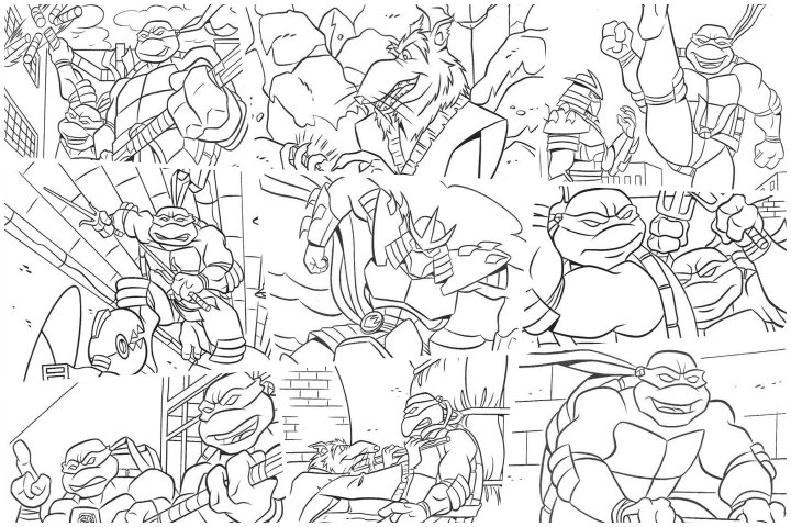 coloringpages Ninja turtle coloring pages