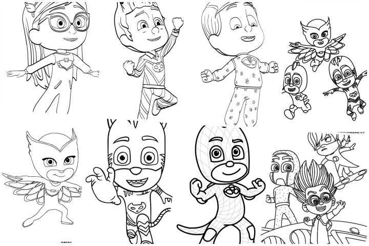 coloringpages PJ Masks coloring pages