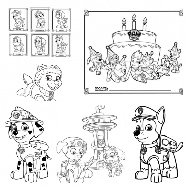 coloringpages Paw Patrol coloring pages