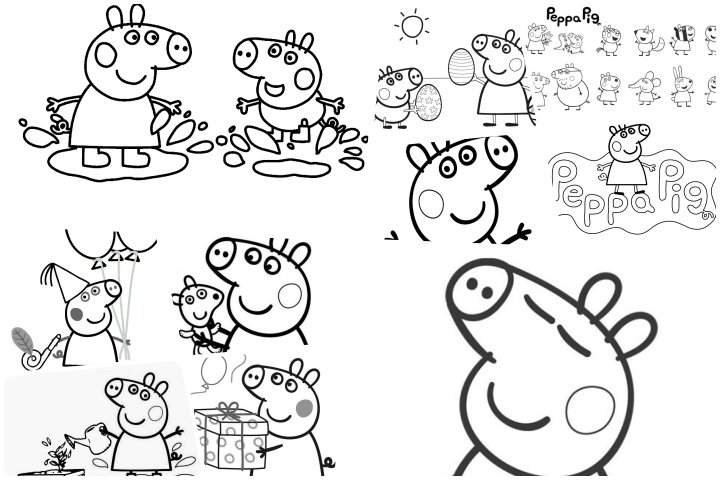 coloringpages Peppa Pig coloring pages