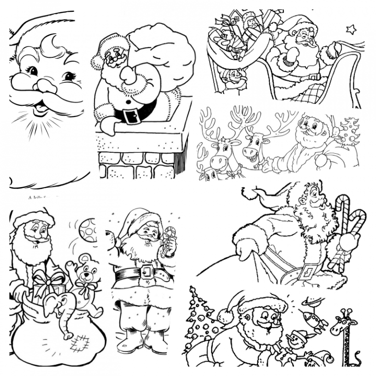 coloringpages Santa claus coloring pages