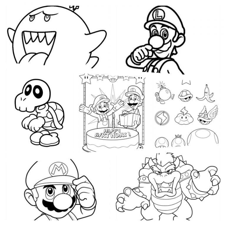 coloringpages Super Mario coloring pages