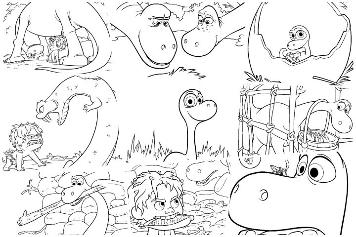 coloringpages The Good Dinosaur coloring pages