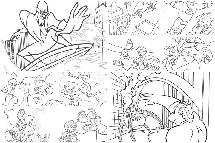 coloringpages The incredibles coloring pages