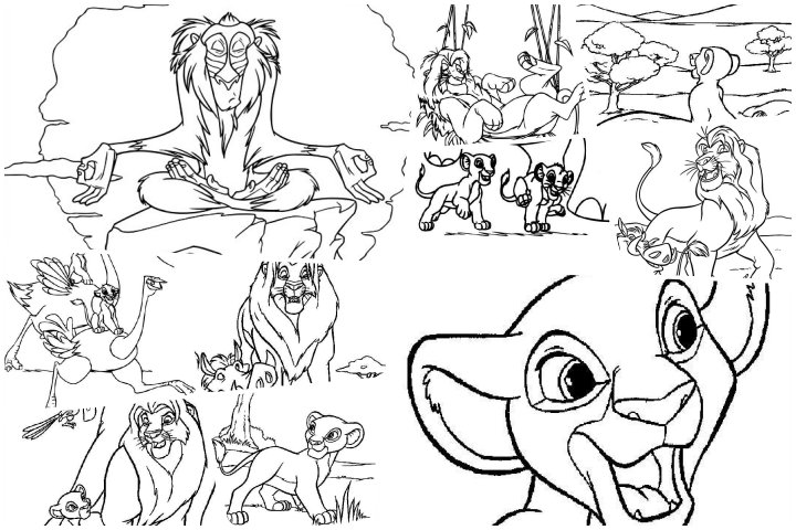 coloringpages The lion king coloring pages