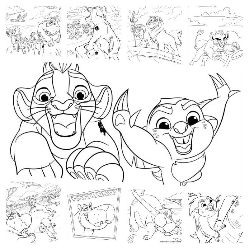 The lion's guard coloring pages