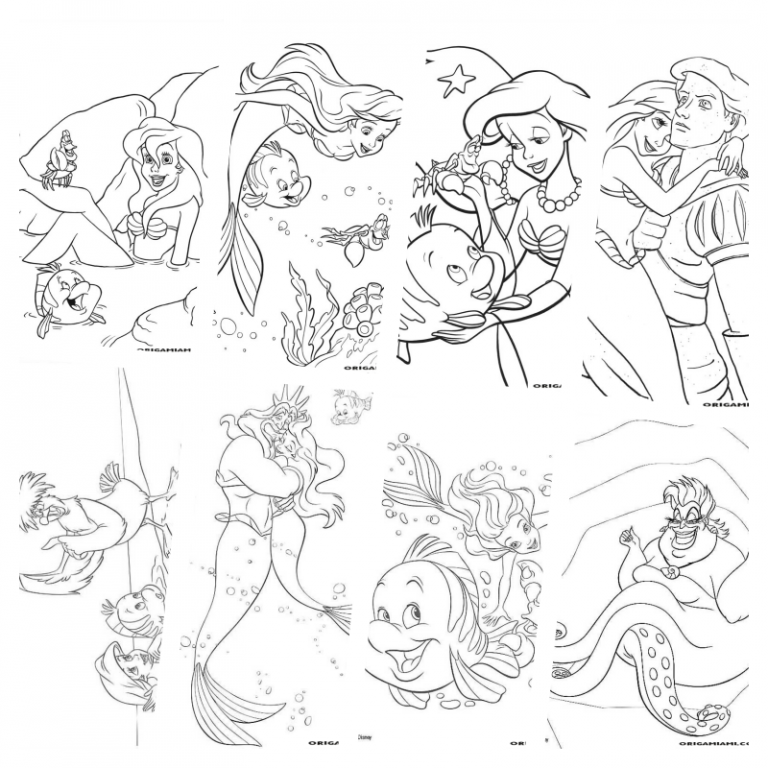 coloringpages The little mermaid coloring pages