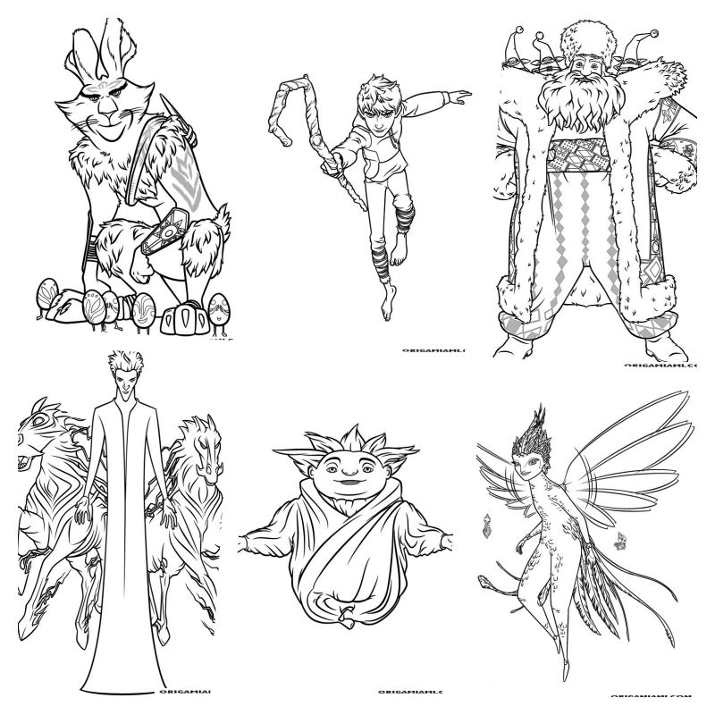 The origin of the guardian coloring pages