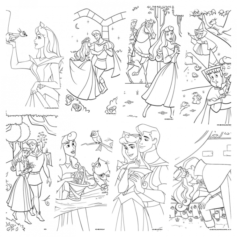 coloringpages The sleeping beauty coloring pages