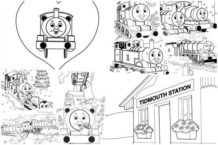 coloringpages Thomas friends coloring pages