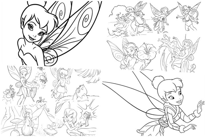 coloringpages Tinker bell coloring pages