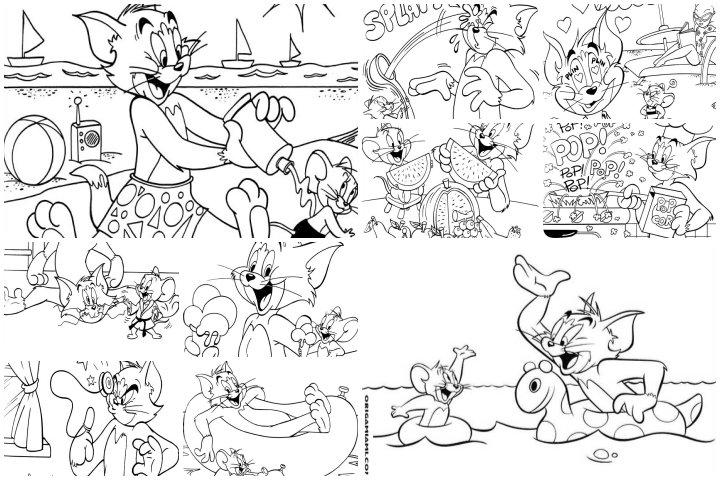 coloringpages Tom e jerry coloring pages