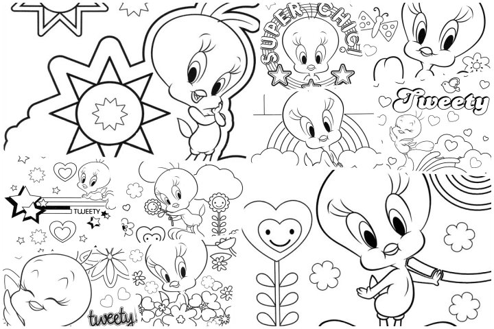 coloringpages Tweety coloring pages