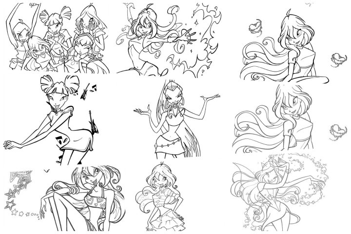 Winx club coloring pages