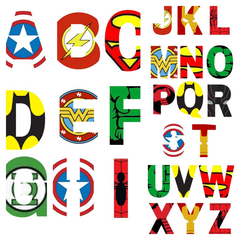 personalizedalphabet Free Printable Avengers Alphabet