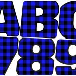 personalizedalphabet Free Printable Blue Plaid Alphabet