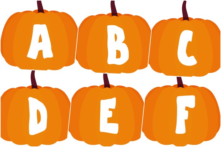 Free Printable Pumpkin alphabet