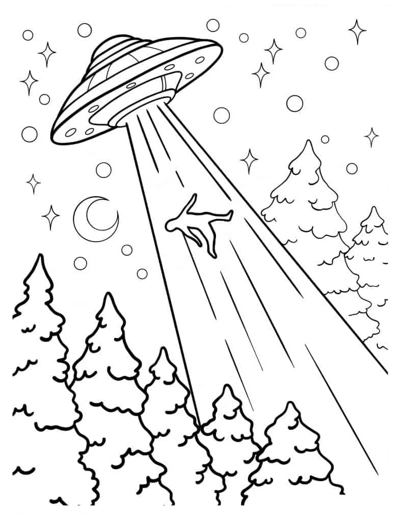 Alien coloring page (13)