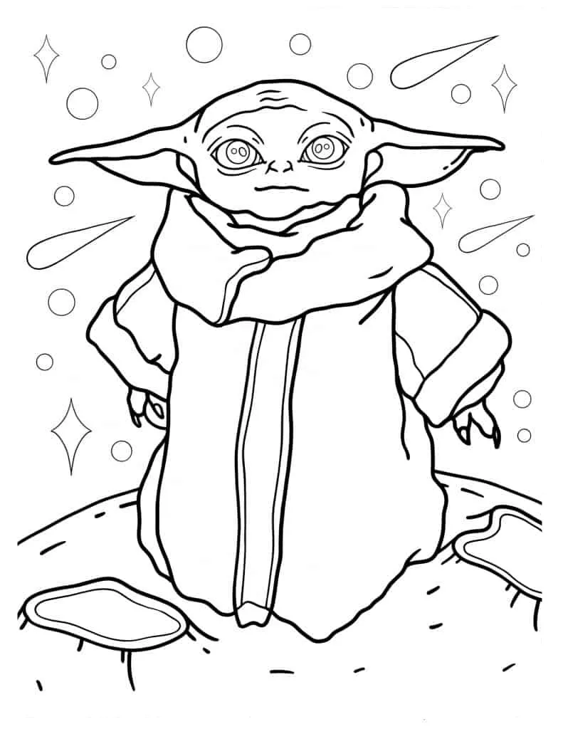 Alien coloring page (15)