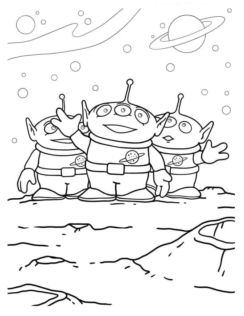 Alien coloring page (27)