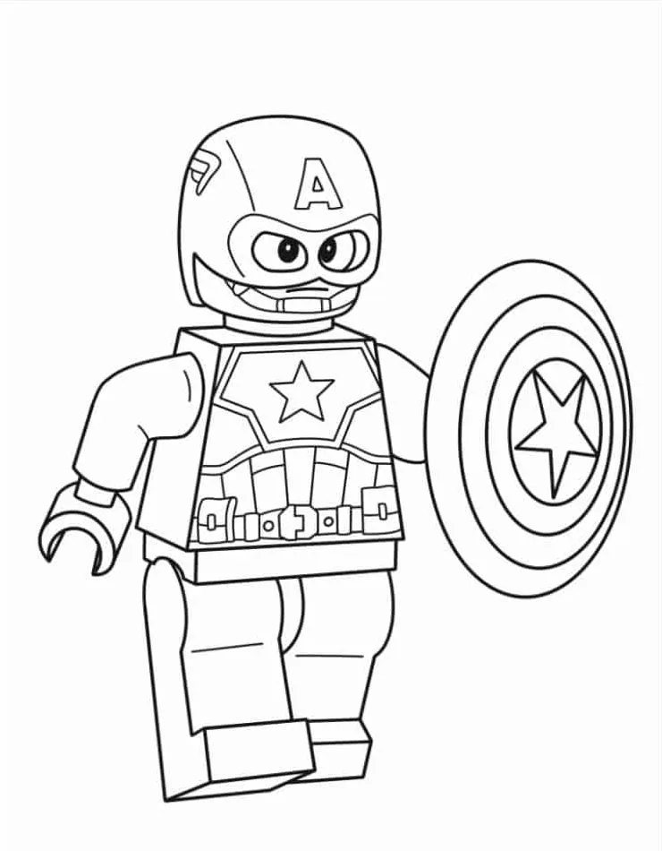 American Captain coloring page (23)