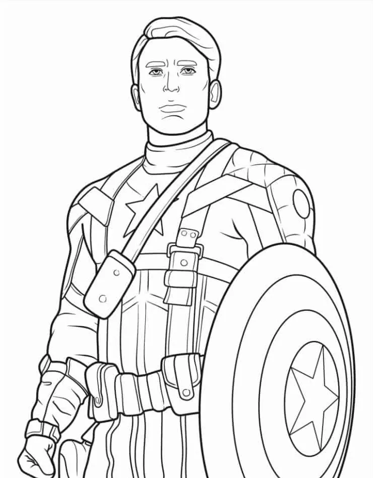 American Captain coloring page (24)