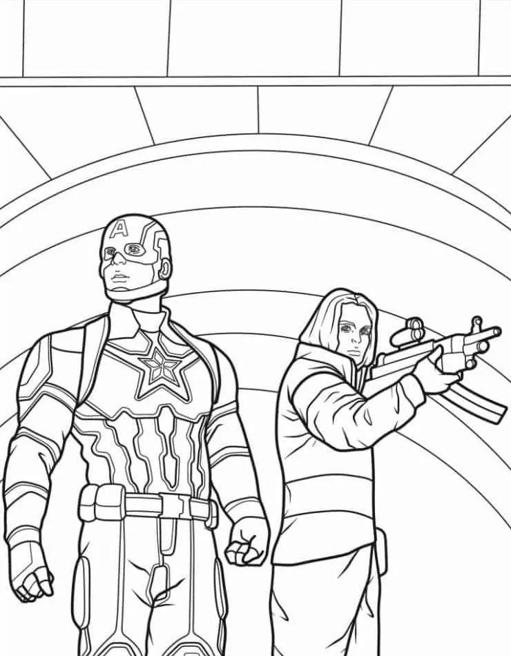 American Captain coloring page (26)