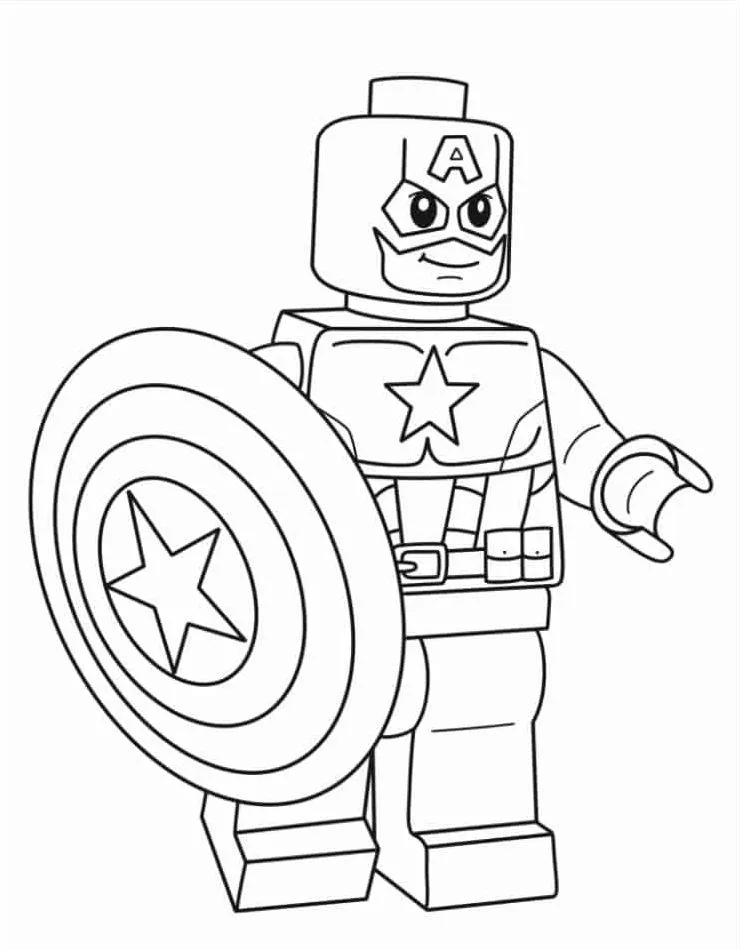 American Captain coloring page (7)